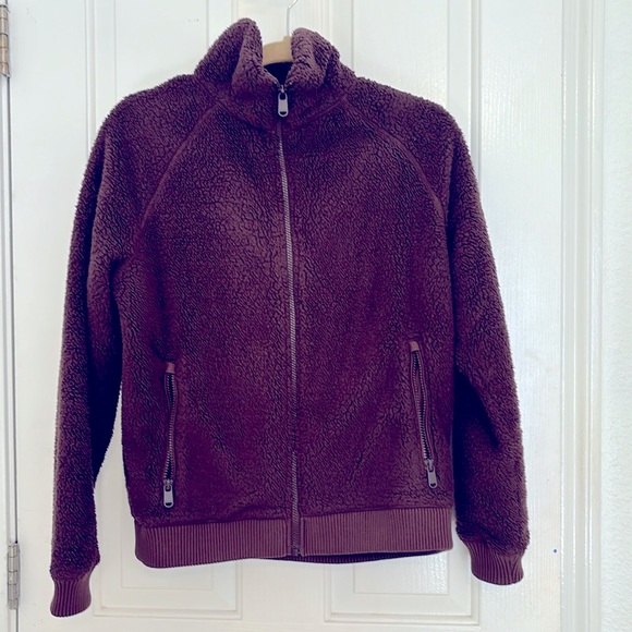 Athleta tugga fleece jacket in brown - Picture 1 of 4